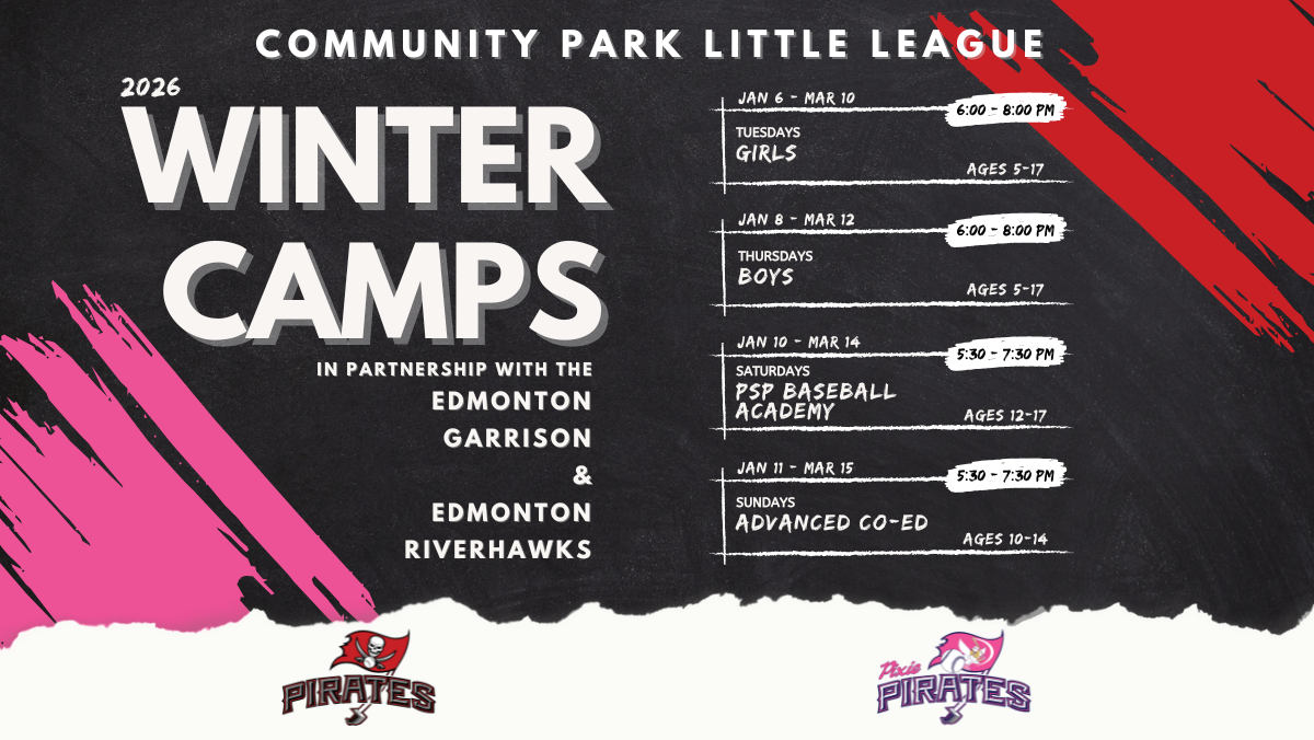 Edmonton Little League Baseball Winter Development Camps Community Park Little League
