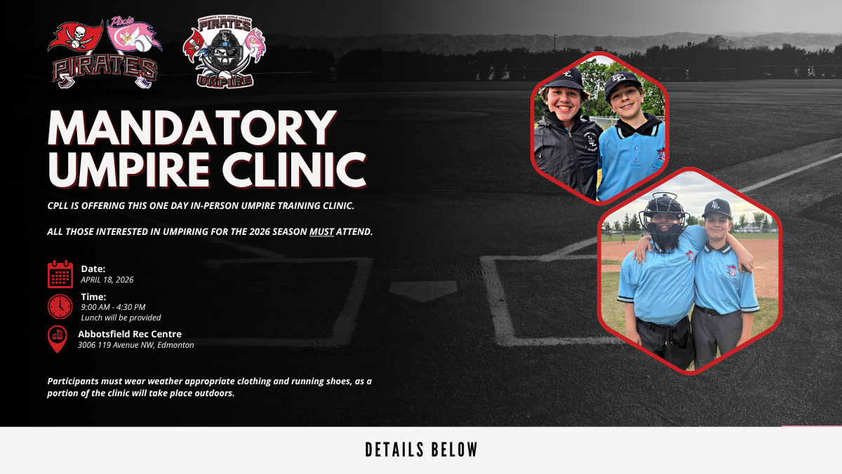 2026 CPLL Mandatory Umpire Clinic Graphic